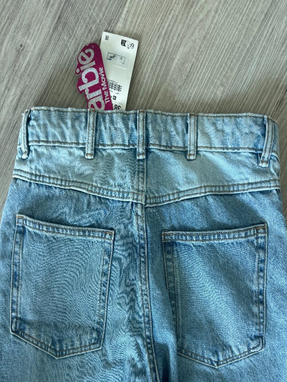 Zara x Barbie™ The Movie Straight-Leg Jeans — Light Wash — Size EU 38 / US 6 NWT - Picture 15 of 15